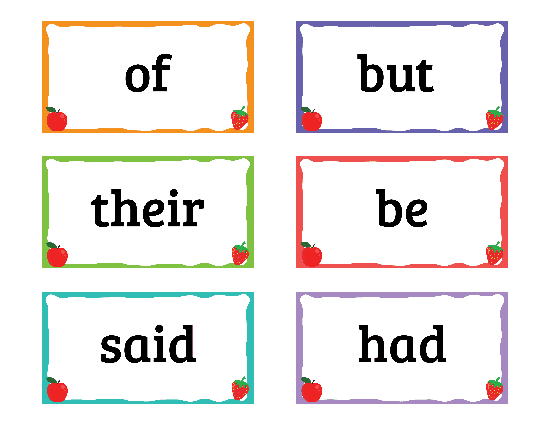 What are some tricky words in Jolly Phonics for kids?